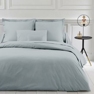 Drap Plat Uni Polycoton Tertio® Gris Perle - 180 X 290 cm