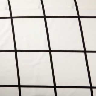 Drap Plat Coton Piastrella Noir/blanc  - 180 X 290 cm