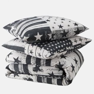 Parure De Lit Coton Starly - Gris - 200 X 200
