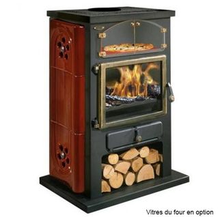 Poêle à Bois 12kw Bordeaux - 350104lbor