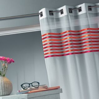 Voilage Étamine Parement Tissé Dans Le Haut - 140x260 Cm - Cuivre