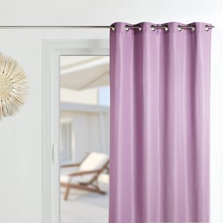 Rideau D'ameublement En Microfibre Uni - 135x250 Cm - Lilas