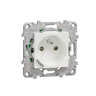 Wiser Unica - Prise 2p+t Connectée - 16a - Zigbee - Blanc - Nu555918