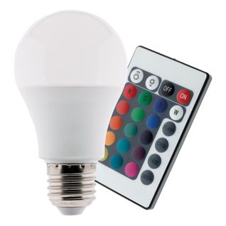 Ampoule LED 7,5w E27 De Couleurs Rgb Avec Télécommande - Zenitech