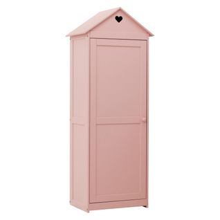 Armoire enfant en pin TRACY rose