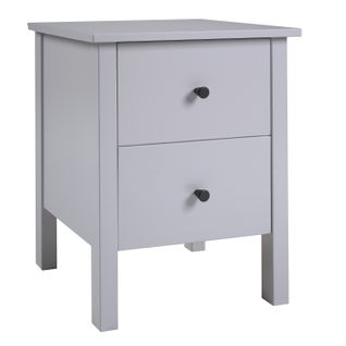 Chevet 2 tiroirs H.60 cm MARGOT Gris