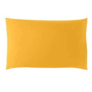 Taie D'oreiller Studio Coton Jaune 50 X 75 Cm Jaune