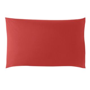 Taie D'oreiller Studio Coton Rouge 50 X 75 Cm Rouge