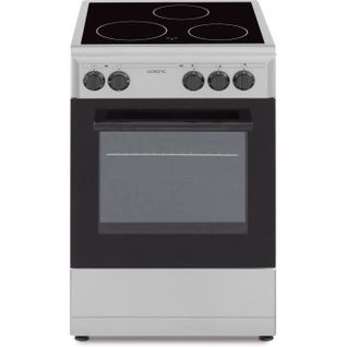 Cuisinière Vitrocéramique 3 foyers 50 cm Four Convection Naturelle 48l Silver - Cv5050s8