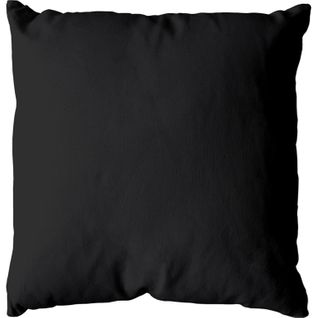 Coussin Uni Effet Bachette Déhoussable - 40 X 40 Cm - Noir