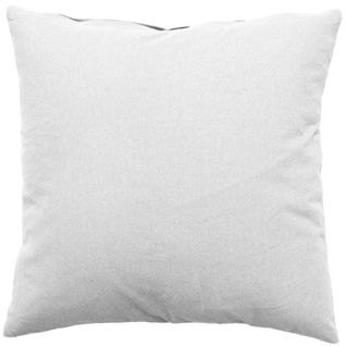 Coussin Déhoussable Uni En Coton - 60x60 Cm - Blanc
