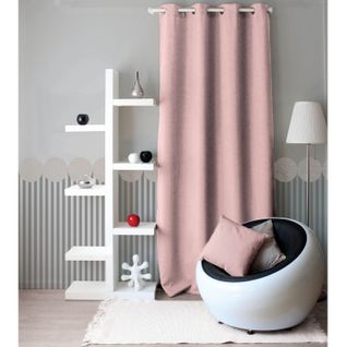 Rideau Uni Avec Oeillets - 140 X 240 Cm - Rose