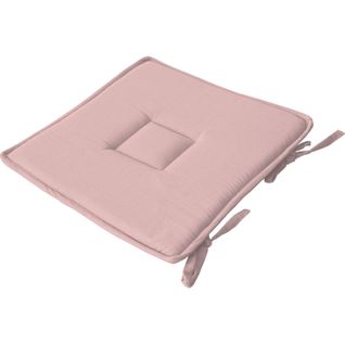 Galette De Chaise Uni Effet Bachette - 40 X 40 Cm - Rose