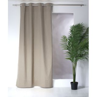 Rideau Uni Effet Bachette - 135 X 240 Cm - Taupe