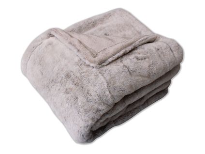 Plaid Grizzli Gris 125 X 150 Cm - Enjoy Home