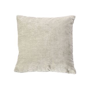 Coussin Déhoussable En Velours - 40x40 Cm - Ecru
