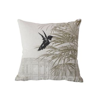 Coussin Carré Imprimé Nature - 40x40 Cm - Vert