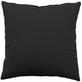 Coussin Déhoussable Uni En Coton - 60x60 Cm - Gris Anthracite