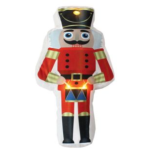 Coussin Déco De Noël 3d LED "casse-noisette" 40cm Multicolore