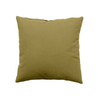 Coussin Déhoussable Uni En Coton - 40x40 Cm - Bronze