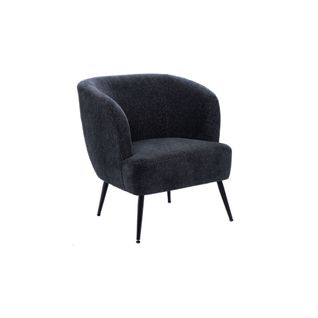 Fauteuil De Salon En Velours Chiné - Elva