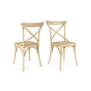 Chaises Bistrot En Rotin (lot De 2) - Estaminet