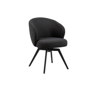 Chaise De Salle à Manger Pivotante En Métal Et Tissu - Lena