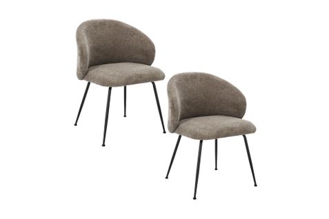 Chaises Design De Salle à Manger En Tissu Chenille (lot De 2) - Lou