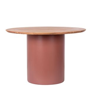 Table Ronde Contemporaine D115 4 Places En Acacia - Sajo