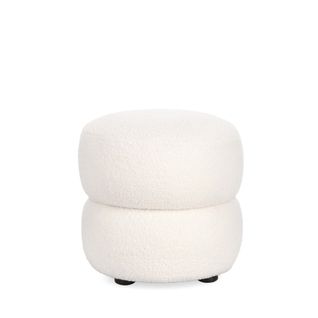 Pouf Rond D41 En Tissu - Lenny