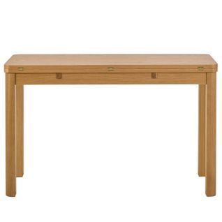 Table Rectangulaire à Volets Chêne Clair 2/4 Places L120 - Mila