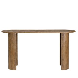 Console Ovale En Manguier Japandi L147 - Naples