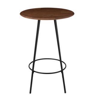 Table De Bar Ronde En Bois Et Métal Style Industriel D60 - Varny