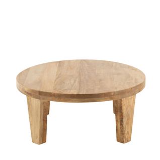 Table Basse Ronde En Manguier Naturel D80 - Makati