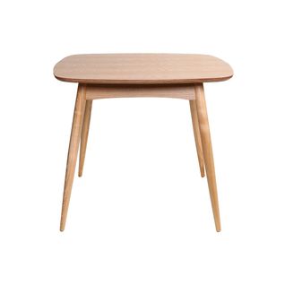 Table à Manger Scandinave Carrée Frêne Naturel L90 Cm Baltik