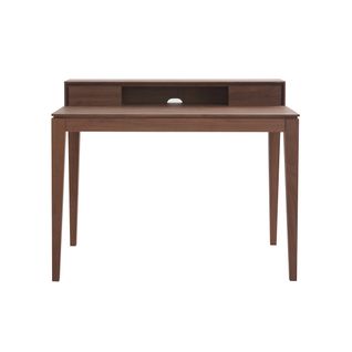 Bureau Avec Rangements Bois Foncé Noyer L110 Cm Sekret
