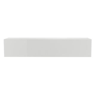 Élément Mural TV Horizontal Blanc Laqué Brillant L137.5 Cm Eternel