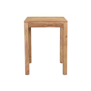 Table De Bar Haute Extensible Carrée En Bois Massif L80-135 Cm Balto