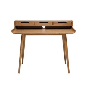 Bureau Avec Rangements Scandinave Bois Clair L110 Cm Opus