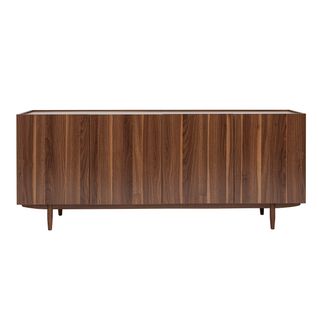 Buffet Vintage En Bois Foncé 4 Portes L180 Cm Sanaa