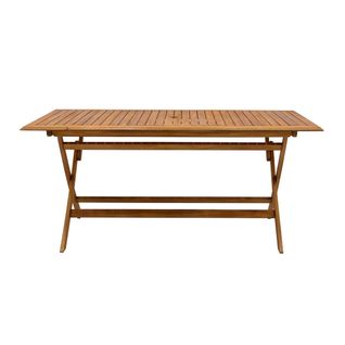 Table De Jardin Pliante Rectangulaire En Bois Massif L170 Cm Santiago