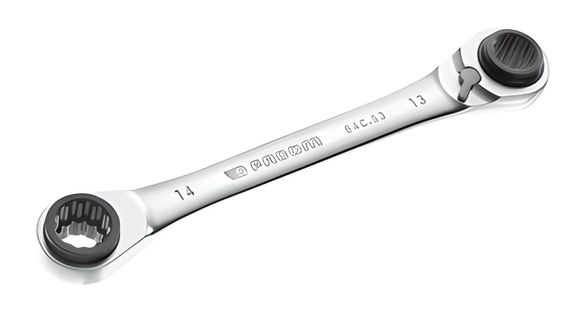 Clé Polygonale à Cliquet Droite Multi-ouverture Métriques Diamètre 12x14-13x15mm Longueur 190mm - Fa