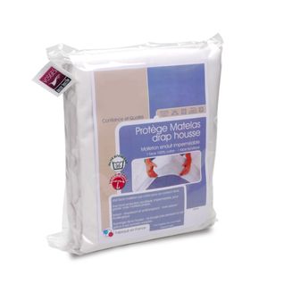 Protège Matelas Imperméable Antony 90x200 Cm Bonnet 40 Cm Coton