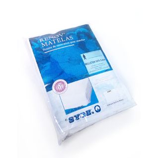 Housse De Matelas 80x200 Cm Coton Gratté 2 Faces Environ 220g/m² Aubin