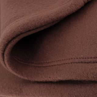 Couverture Polaire 220x240 Cm Isba Marron Chocolat 100% Polyester 320g/m2 Non-feu