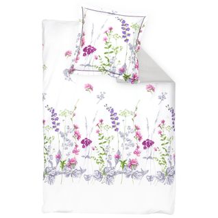 Parure De Lit 140x200 Cm Coton Pretty Blanc