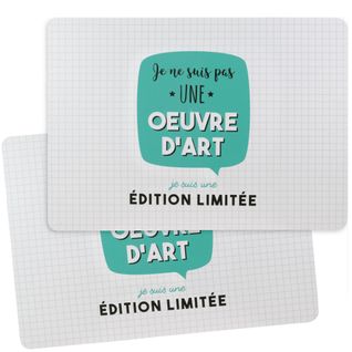 Lot De 2 Sets De Table Je Suis Vert