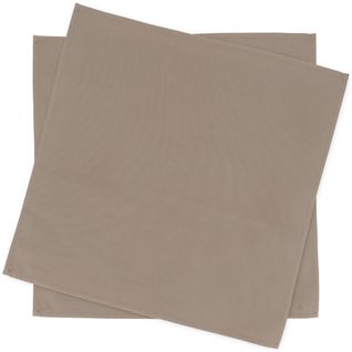 Lot De 2 Set De Table Carré 45x45 Cm Diabolo Marron Tourterelle Traitement Teflon