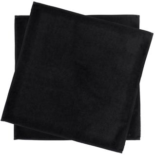 Lot De 2 Set De Table Carré 45x45 Cm Diabolo Noir Traitement Teflon
