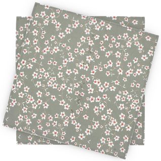 Lot De 2 Sets De Table Enduit 45x45 Cm Amandier Vert Sauge